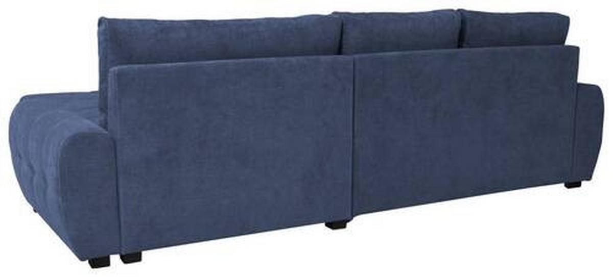 Coltar extensibil SOLAR - alb/albastru închis, Design, textil (277/175cm) - Modern Living