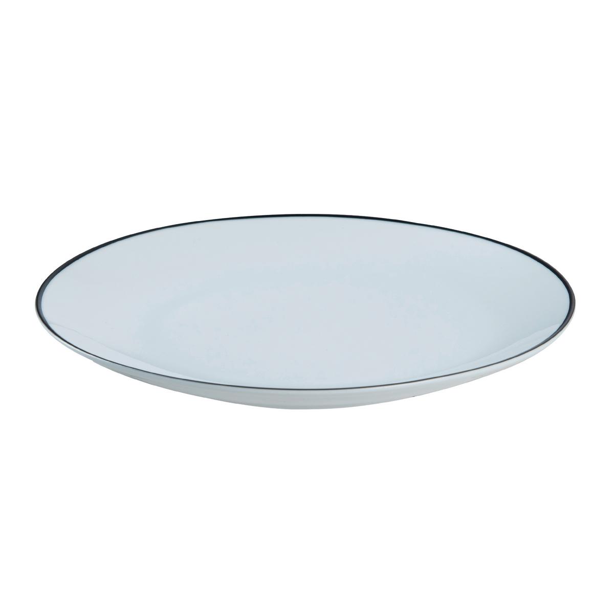 SERWIS OBIADOWO-ŚNIADANIOWY EDGE - biały, Lifestyle, ceramika (62/36/26cm)