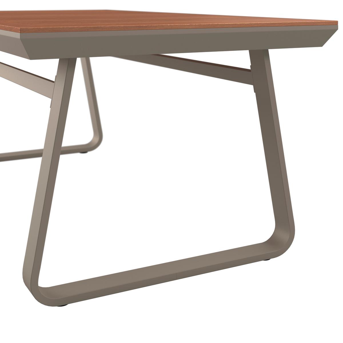 Dining-Loungeset Emma Creme Outdoorstoff/Polywood+Abd. - Creme/Hellgrau, MODERN, Kunststoff/Textil (248/318/72cm) - Bessagi Garden