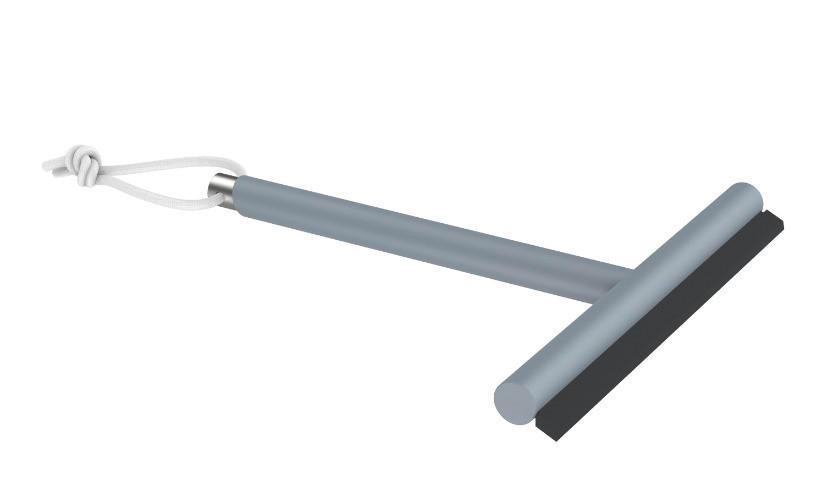 Duschabzieher Chris in Anthrazit - Anthrazit, Modern, Kunststoff (20/20,6/2,1cm) - Premium Living
