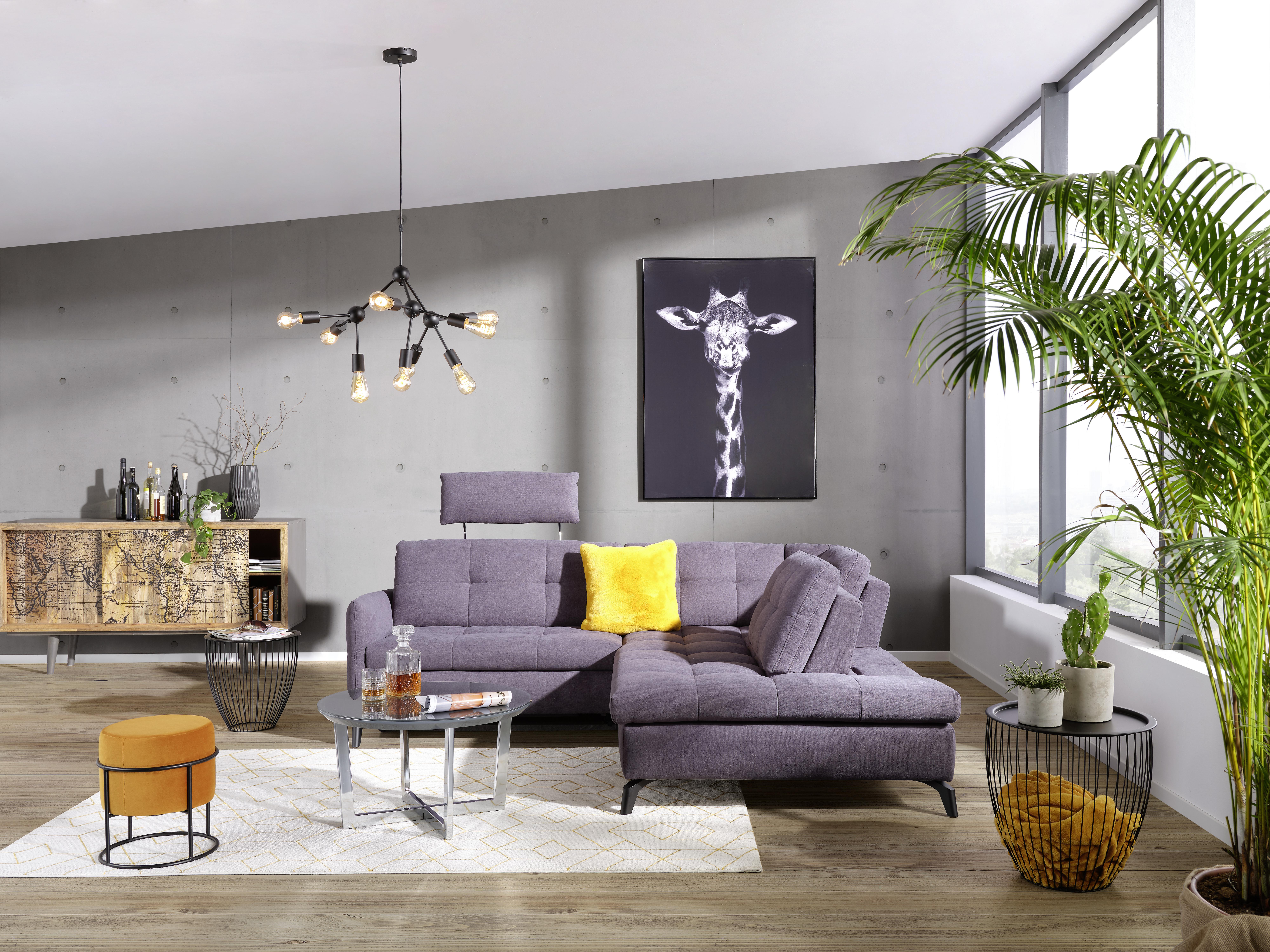 SIDOBORD SET NELE - svart, Modern, metall (47,5-41,5/47,5-42cm) - Mömax
