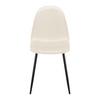 STOL LIO - beige/svart, Modern, metall/trä (43/86/55cm) - Bessagi Home