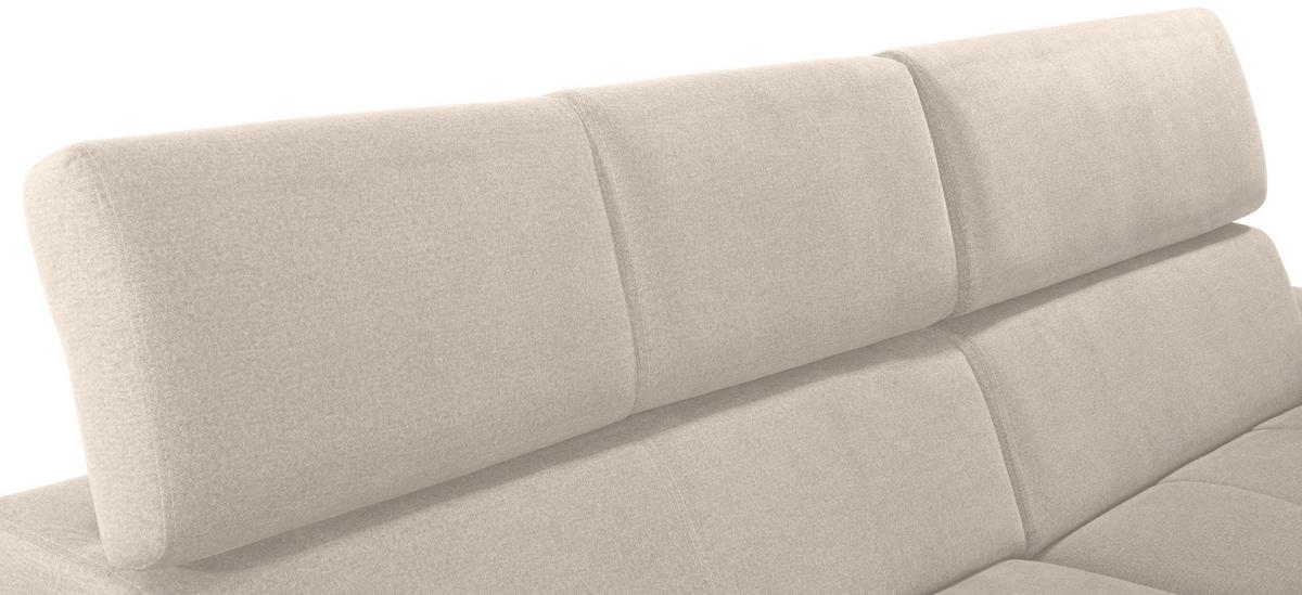 Kutna Garnitura Perry - srebrne boje/bež, Design, tekstil/drvo (292/183cm) - Modern Living