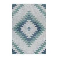 Flachwebeteppich Bahama Blau ca. 140x200cm - Blau, Design, Textil (140/200cm) - Novel