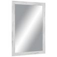 Wandspiegel Braun/Weiß 50x70cm - Braun/Weiß, MODERN, Glas/Holzwerkstoff (50/70cm) Wandspiegel Braun/Weiß 50x70cm - Braun/Weiß, MODERN, Glas/Holzwerkstoff (50/70cm)