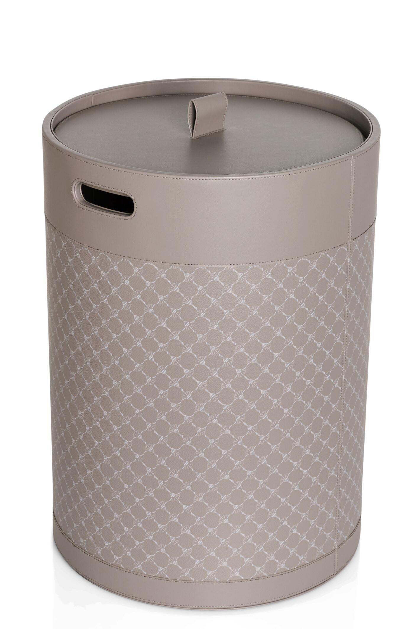 KOSZ NA PRANIE JOOP! CORNFLOWER - biały/szary, Design, tworzywo sztuczne (36,5/36,5/50,5cm) - Joop!