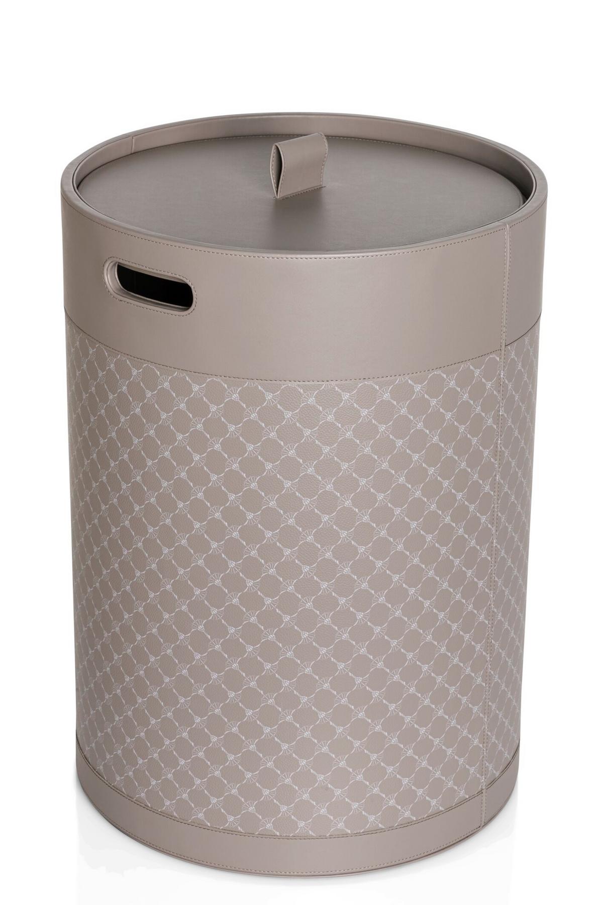 KOSZ NA PRANIE JOOP! CORNFLOWER - biały/szary, Design, tworzywo sztuczne (36,5/36,5/50,5cm) - Joop!