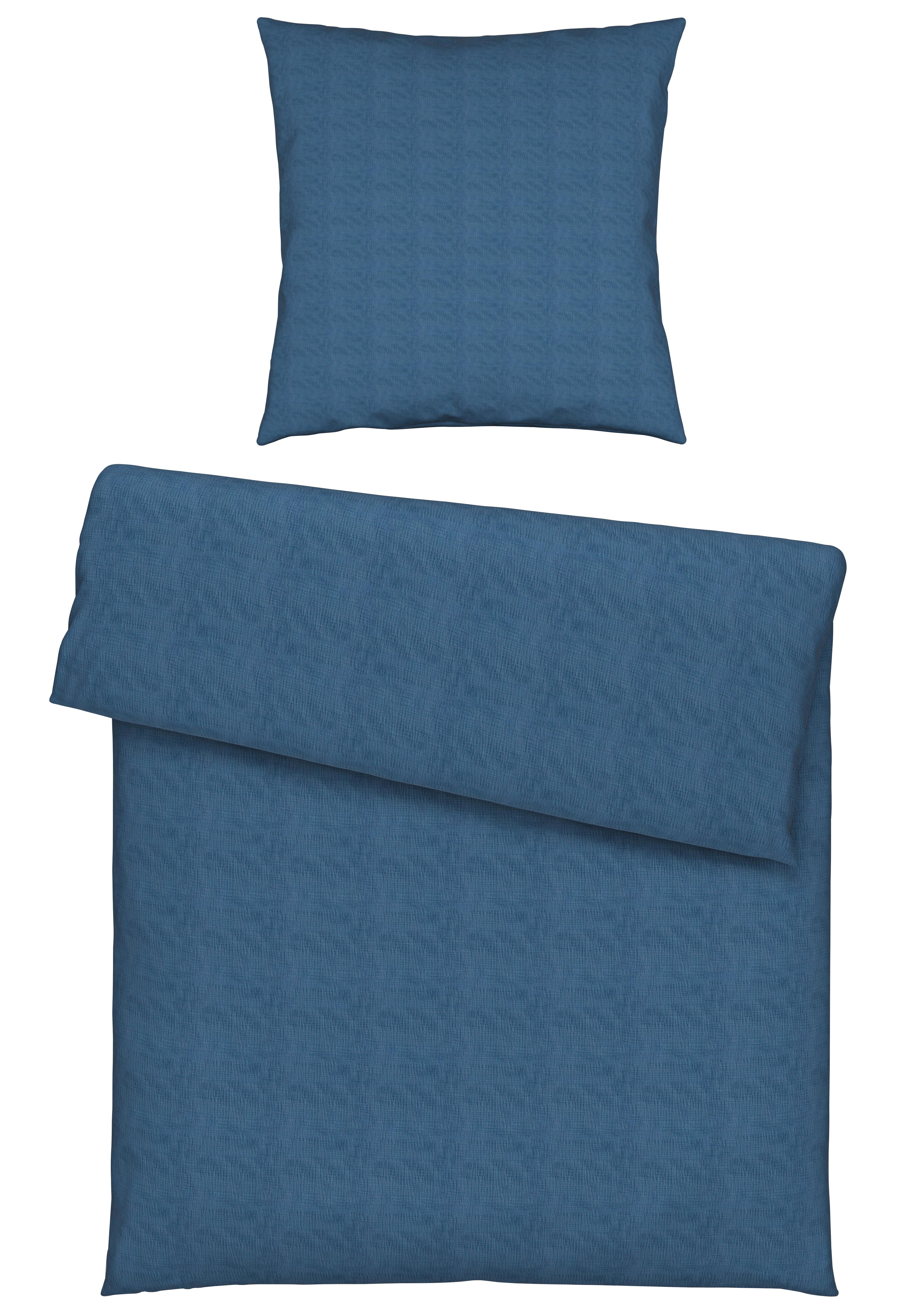Bettwäsche Melissa in Blau ca. 135x200cm - Blau, MODERN, Textil (135/200cm) - Premium Living