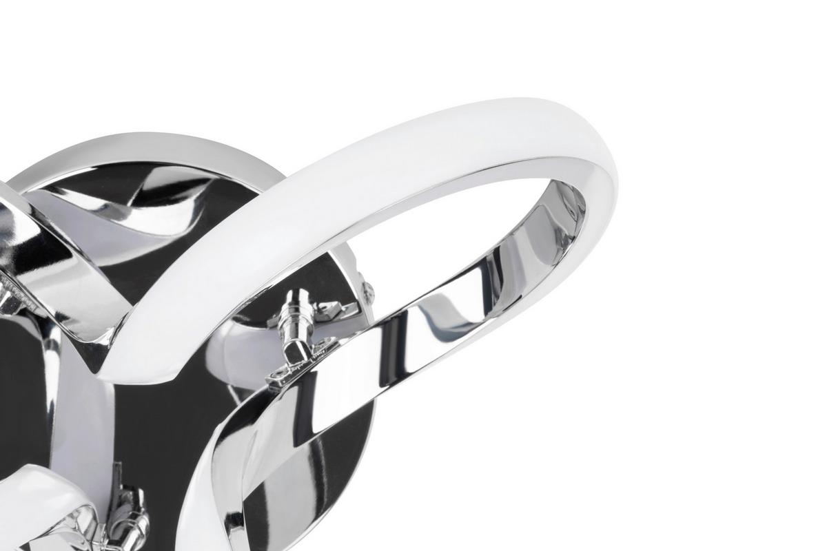 LAMPA SUFITOWA LED ANAHEIM *SBN* - kolor chromowy, Design, tworzywo sztuczne/metal (34,5/19cm) - Novel