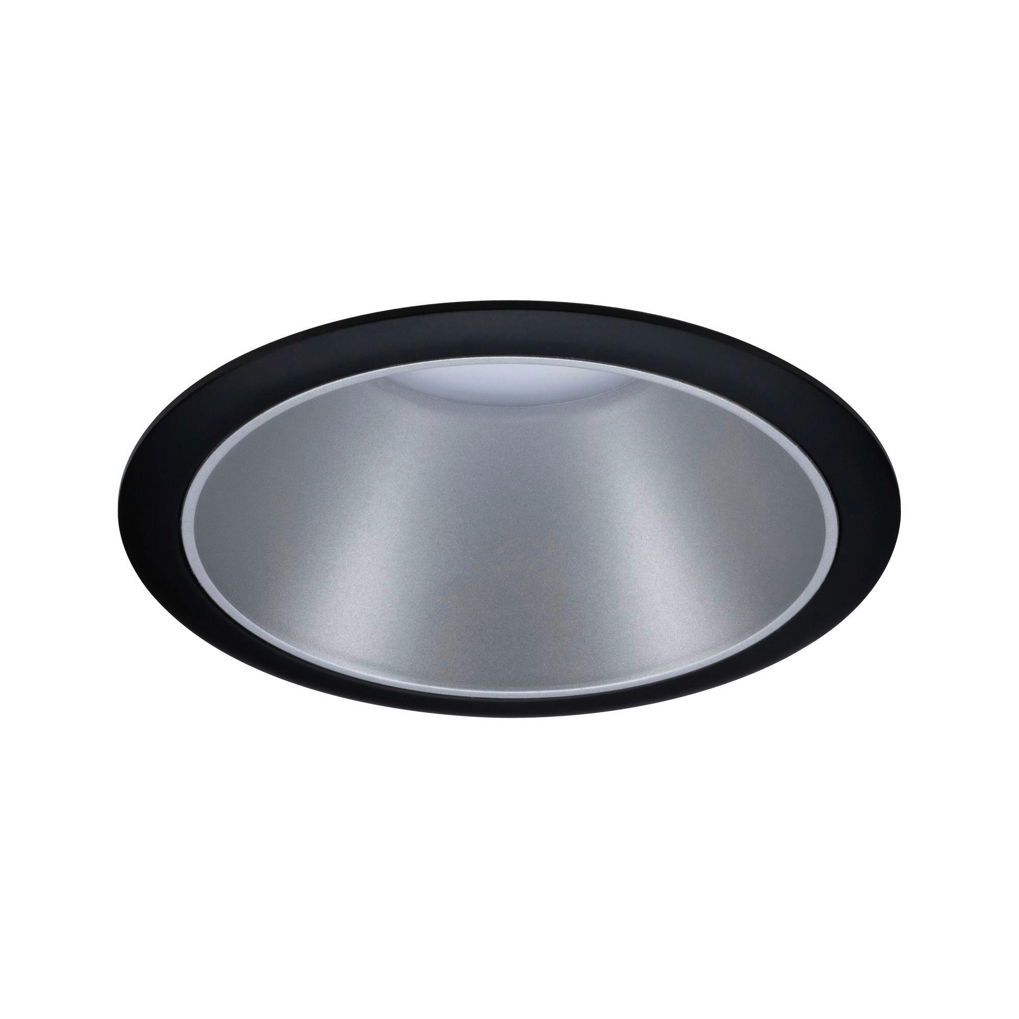 LED-Spot Cole Schwarz/Silberfarben max. 6 W - Silberfarben/Schwarz, Design, Kunststoff/Metall (8,8cm) - Paulmann