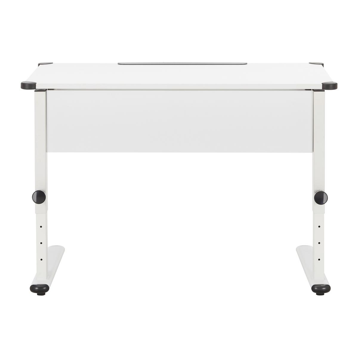 BIURKO CARALINA - biały, Modern, metal (112/60/53-83cm) - Bessagi Home