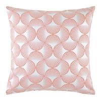 Zierkissen Shiny Gingko Silberfarben/Rosa ca. 45x45cm - Silberfarben/Altrosa, ROMANTIK / LANDHAUS, Textil (45/45cm) - Mömax