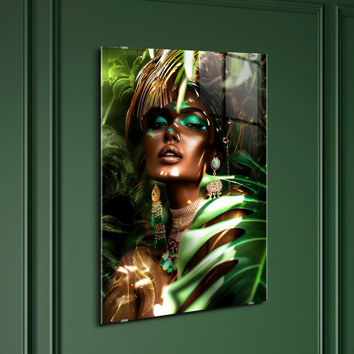 Glasbild Multicolor ca. 70x100cm - Multicolor, Basics, Glas/Papier (70/100cm)