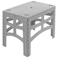 Campingtisch Timo Grau - Grau, KONVENTIONELL, Kunststoff (70/45/55cm)