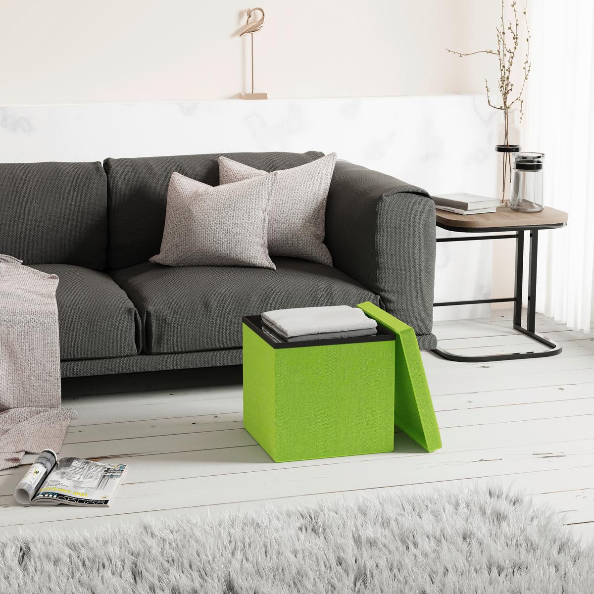 SITZBOX BOXAS - Grün, Basics, Holzwerkstoff/Kunststoff (38/38/38cm) - MID.YOU