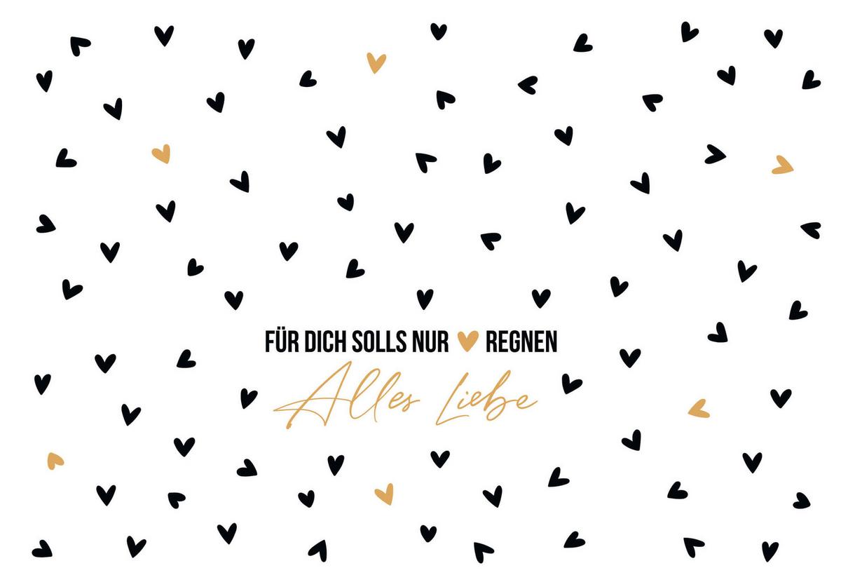 Glückwunschkarte Edelschwarz Multicolor - Basics, Papier (18/13cm)