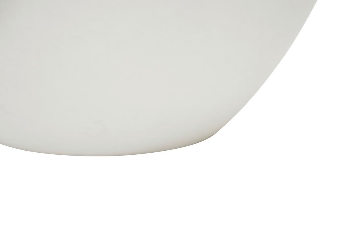 Loungetisch Chronos Faserbeton Weiß - Weiß, KONVENTIONELL, Stein (66/41cm) - Gardenson