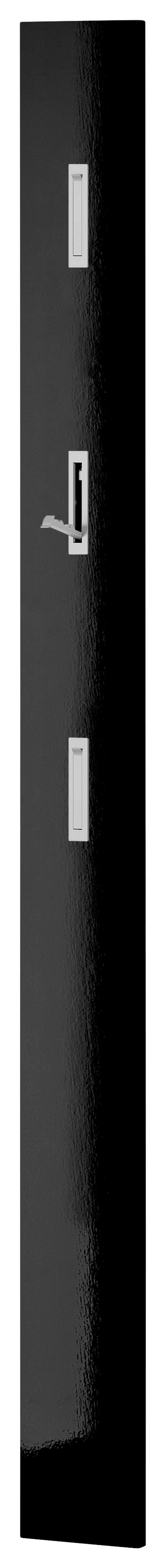 Garderobenpaneel in Schwarz - Schwarz Hochglanz, Modern, Holzwerkstoff (15/170/3cm) - Mömax