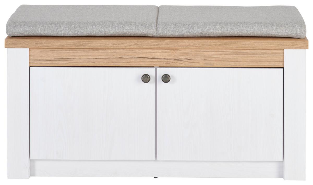 Klop Rovigio, Barva Macesna, Bela - črna/barve hrasta, Basics, kovina/umetna masa (97/45,5/42,5cm) - Landscape