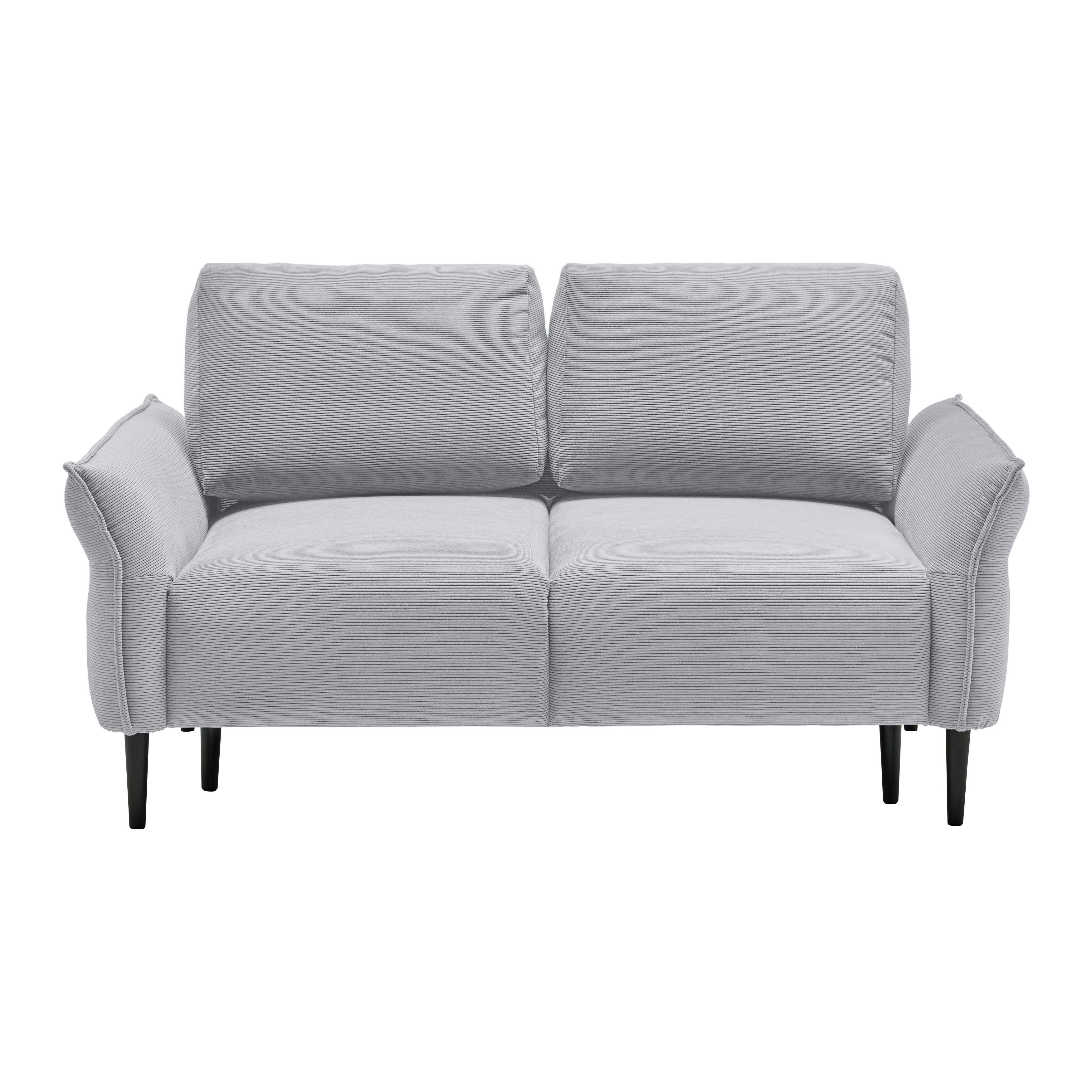 2-Sitzer-Sofa Custom Dunkelgrün - Dunkelgrün/Schwarz, MODERN, Holz/Textil (150/85/92cm) - Mömax