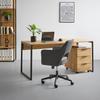 SNURRSTOL VALLETTA - svart/antracit, Klassisk, metall/textil (63/82-88/61cm) - Premium Living