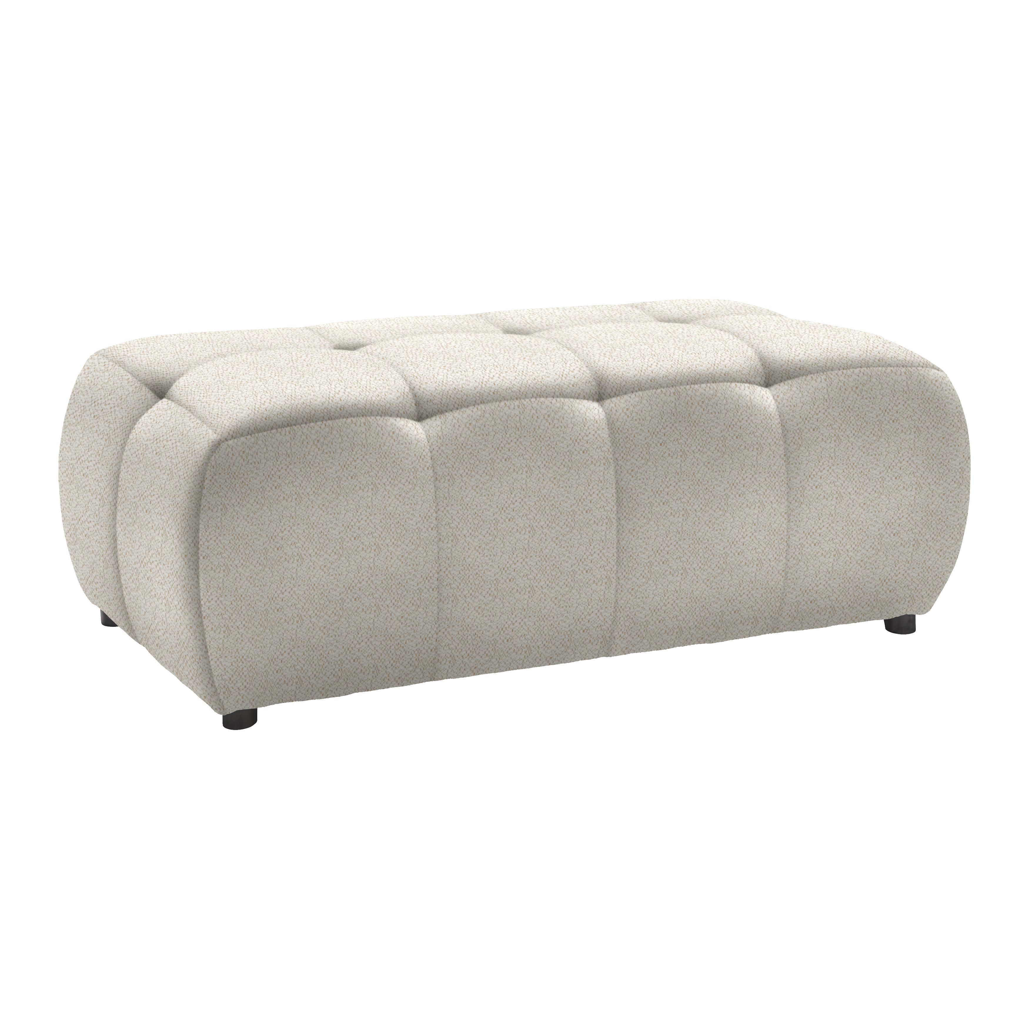 Tabure Sofi - bež/crna, Moderno, tekstil (128/48/70cm) - Premium Living