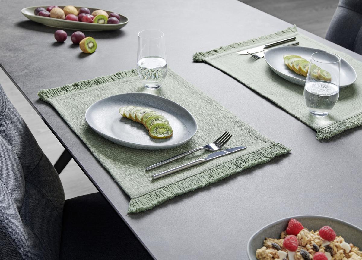 Tischset Pablo in Grün ca. 35x45cm - Grün, Modern, Textil (35/45cm) - Premium Living