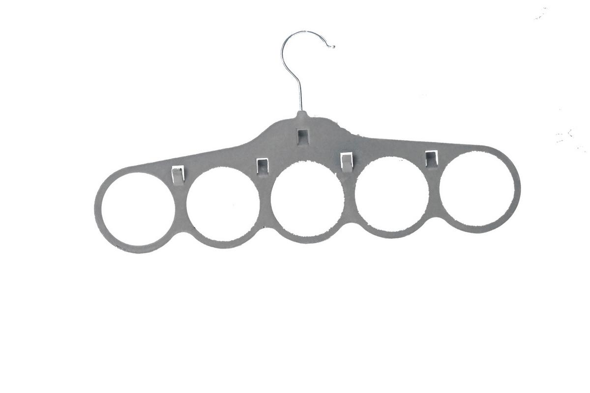 Vješalica Za Šal Velvet - siva, Moderno, metal/tekstil (41/21/0,5cm) - Modern Living