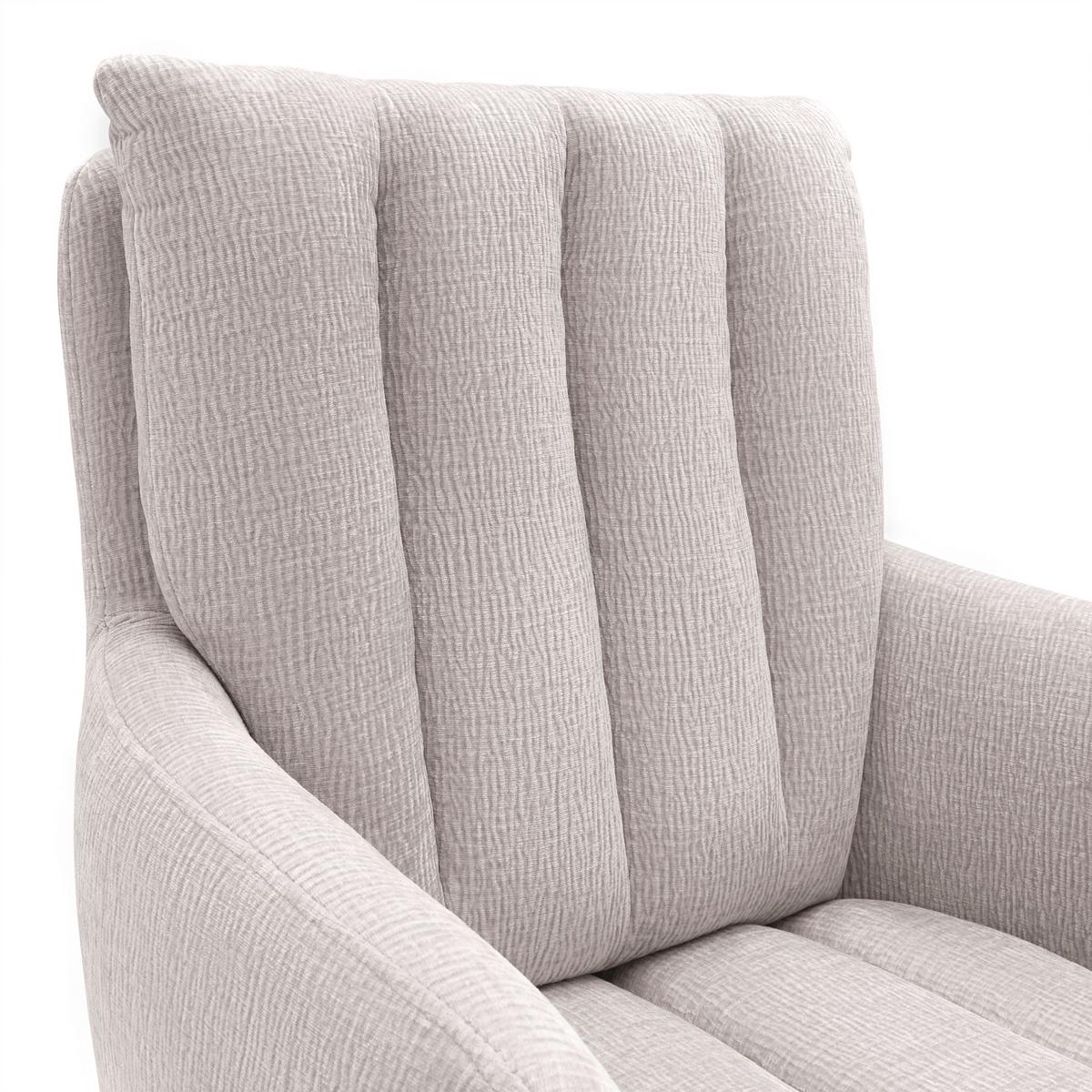 Forgószék Charlotte - világosszürke/fekete, Modern, textil/fém (61/96/67cm) - Mömax