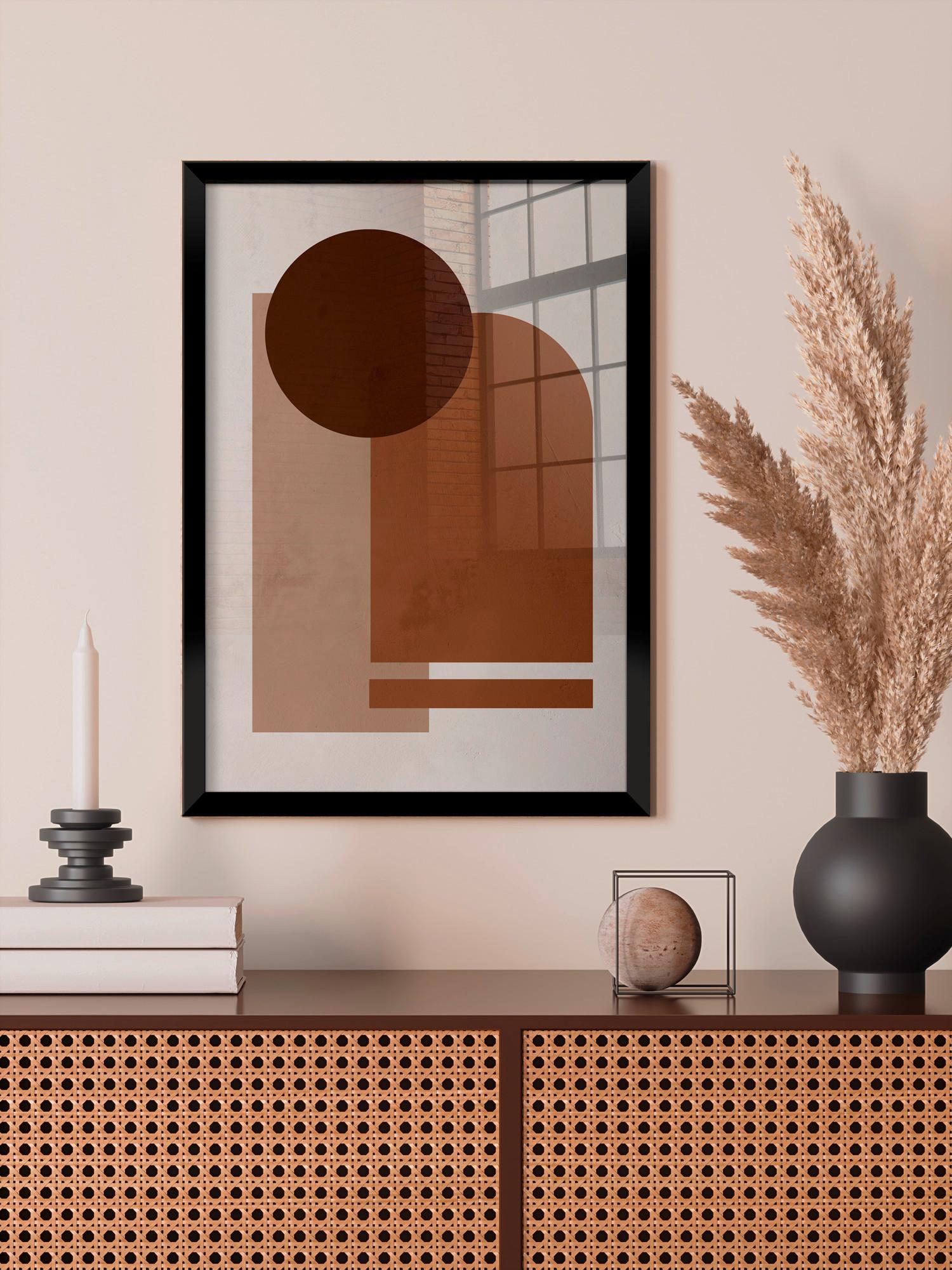 Bild Image ca. 30x40cm - Dunkelbraun/Beige, Holzwerkstoff/Papier (30/40cm) - Modern Living