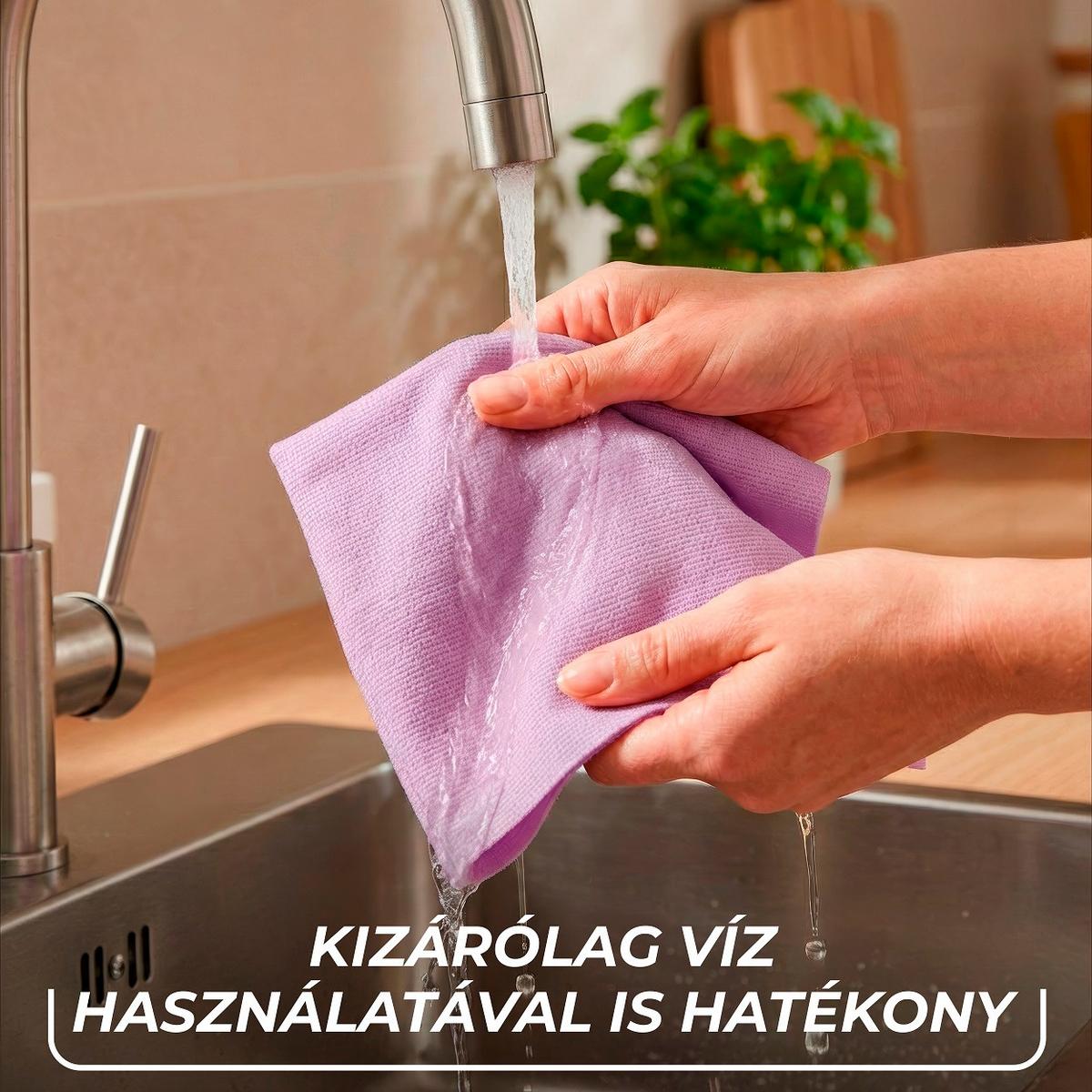 Mikroszálas Kendő Actifibre Pro Kitchen 1x - lila, Basics, műanyag (25/18/0,6cm) - Vileda