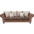Megasofa Braun - Dunkelbraun, ROMANTIK / LANDHAUS, Holz/Textil (270/85/109cm) - Zandiara Megasofa Braun - Dunkelbraun, ROMANTIK / LANDHAUS, Holz/Textil (270/85/109cm) - Zandiara