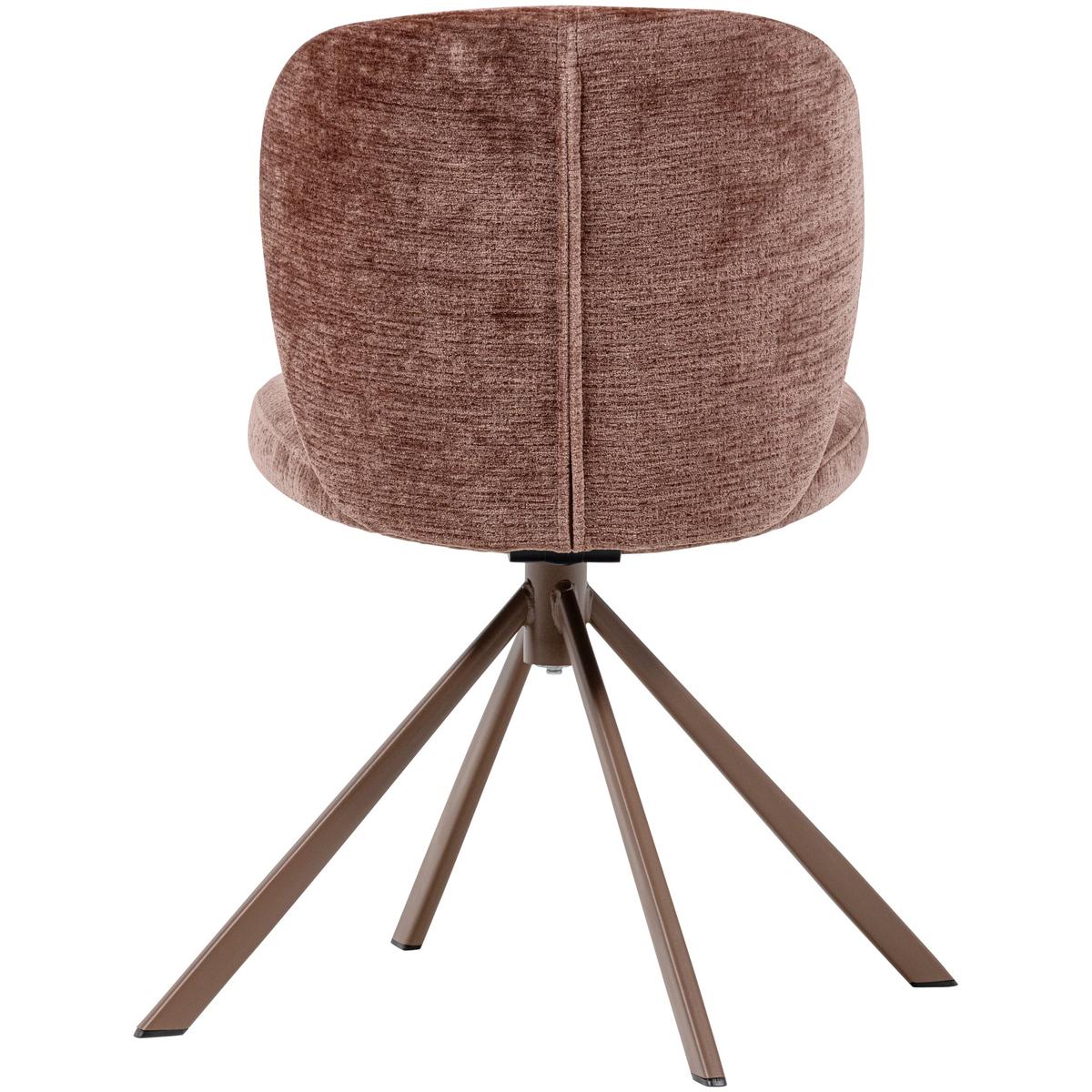 Stuhl-Set Femke 2er-Set Braun - Braun, MODERN, Textil/Metall (58/80/65cm) - Livetastic