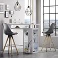 Barhocker in Schlamm/chrom - Chromfarben/Schlammfarben, MODERN, Textil/Metall (45,50/88-109/47cm) - Modern Living