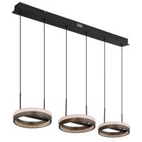 LED-HÄNGELEUCHTE 67179H2 DELLA - Klar/Weiss, Design, Kunststoff/Metall (82/20,6/150cm) - Globo