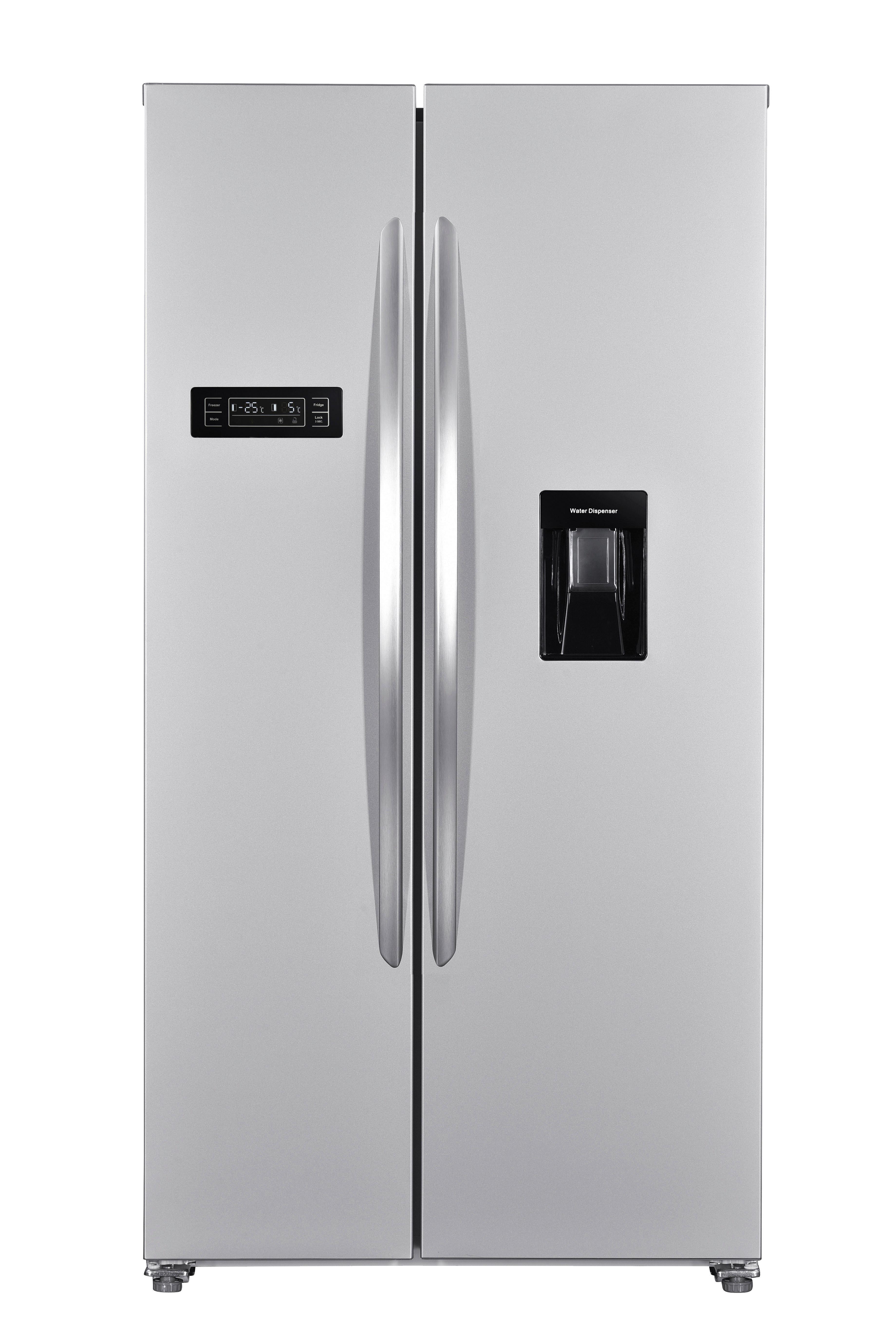 Side-by-Side WSBS518NFWDEIX Edelstahlfarben - Edelstahlfarben, KONVENTIONELL, Kunststoff/Metall (90/177/66cm) - Wolkenstein