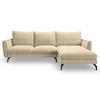 Ecksofa Toronto Beige - Beige/Schwarz, Basics, Holz/Textil (259/165cm) - MID.YOU