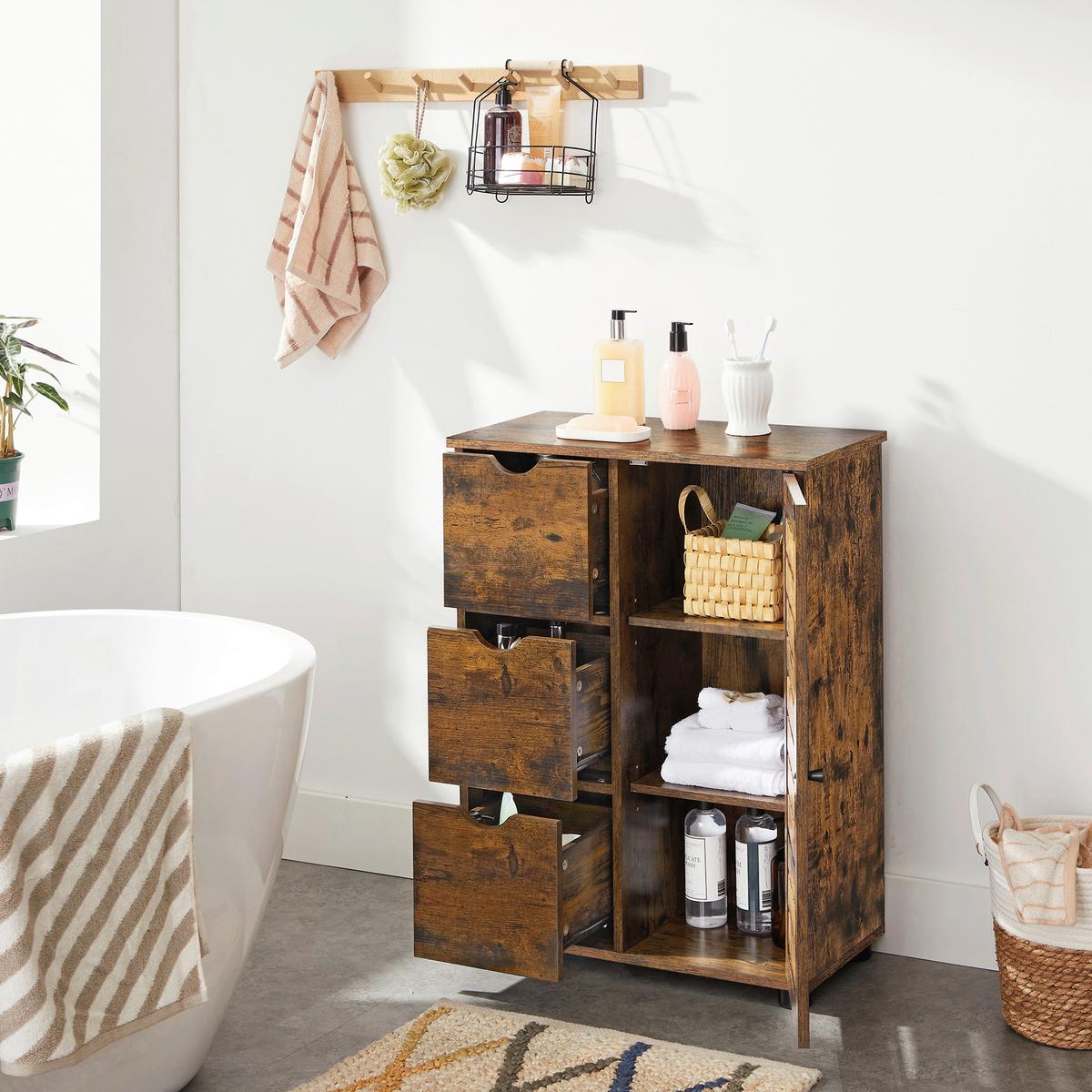 MIDISCHRANK BBK143X01V1 - Schwarz/Braun, Trend, Holzwerkstoff/Kunststoff (60/80/30cm) - MID.YOU