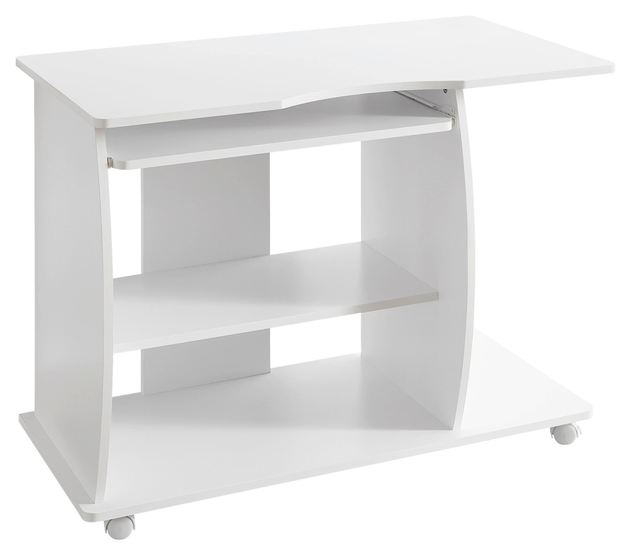 Računalniška Miza Diana - bela, Konvencionalno, umetna masa/leseni material (50/90/71cm) - MID.YOU