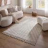VÄVD MATTA KEL AIR 4 - pärlemor/Alabasterfarben, Modern, textil (190/290cm) - Mömax