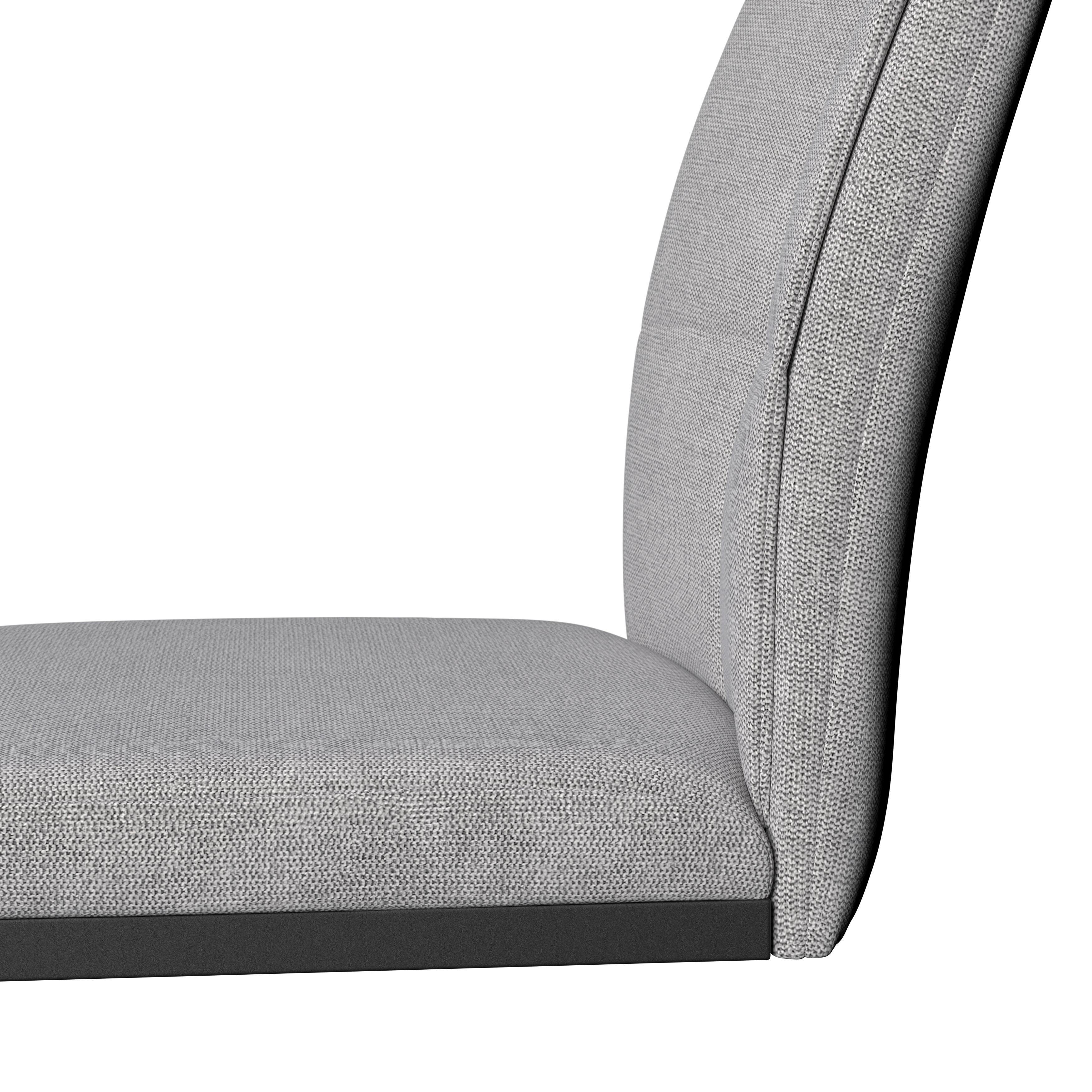 SVIKTSTOL COLIEN - ljusgrå/svart, Modern, metall/trä (46/94/62cm) - Bessagi Home