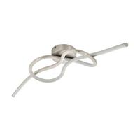 Deckenleuchte 97937* Novafeltria - Weiss/Nickelfarben, Design, Kunststoff/Metall (70/16/16cm) - Eglo