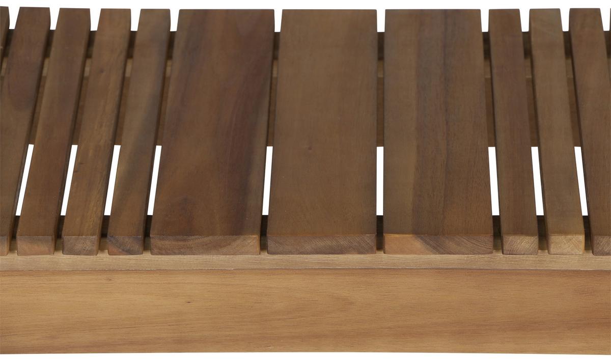 Gartenbank Echtholz 2-Sitzer Falun aus Akazienholz - Akaziefarben, KONVENTIONELL, Holz (120/45/33cm) - Siena Garden