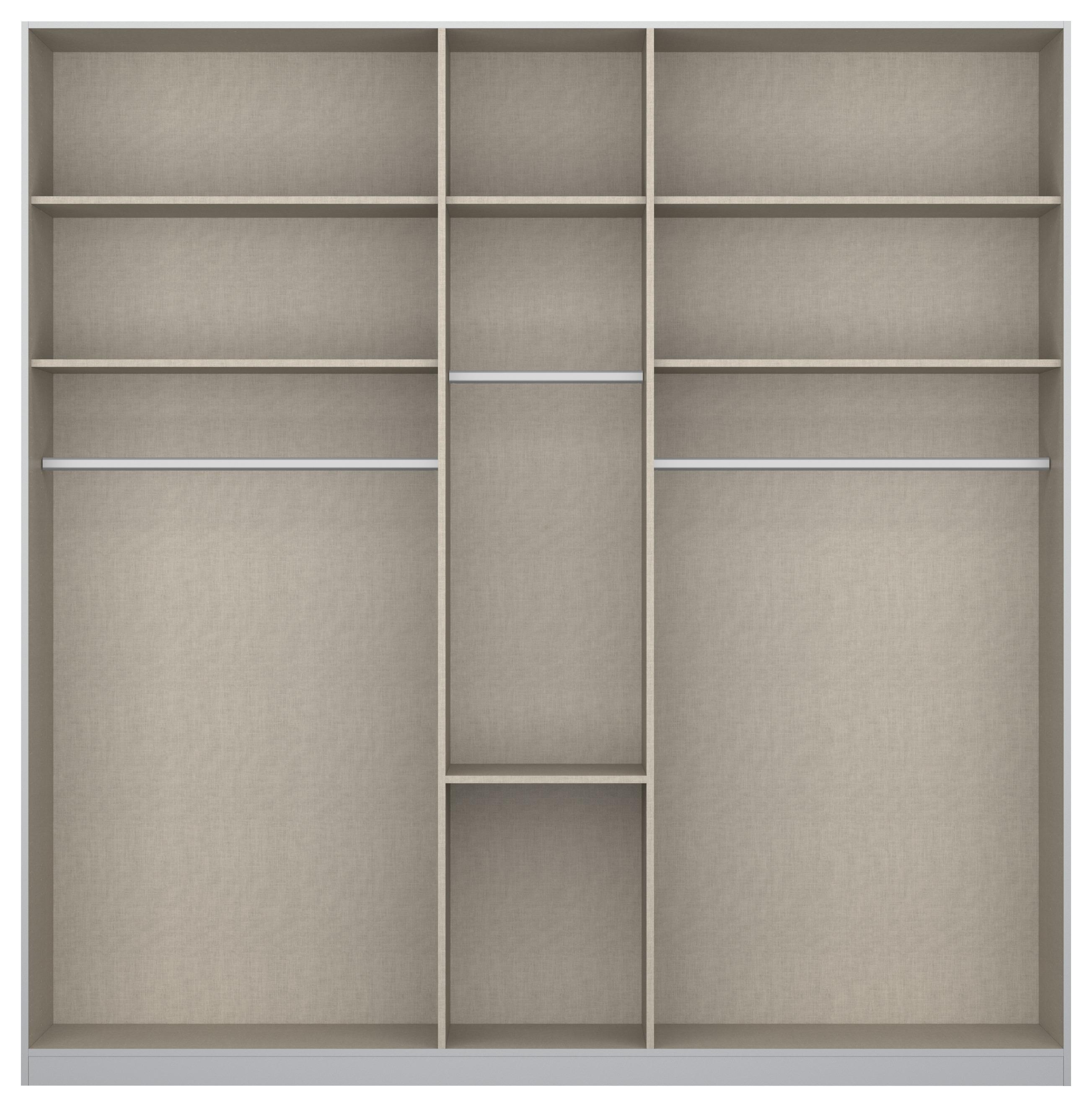 DULAL USI ROTATIVE ALABAMA - gri deschis/stejar Artisan, Modern, material pe bază de lemn (226/229/54cm)