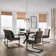 Stuhl in Taupe - Taupe/Schwarz, LIFESTYLE, Textil (47/92/70cm) - Modern Living Stuhl in Taupe - Taupe/Schwarz, LIFESTYLE, Textil (47/92/70cm) - Modern Living