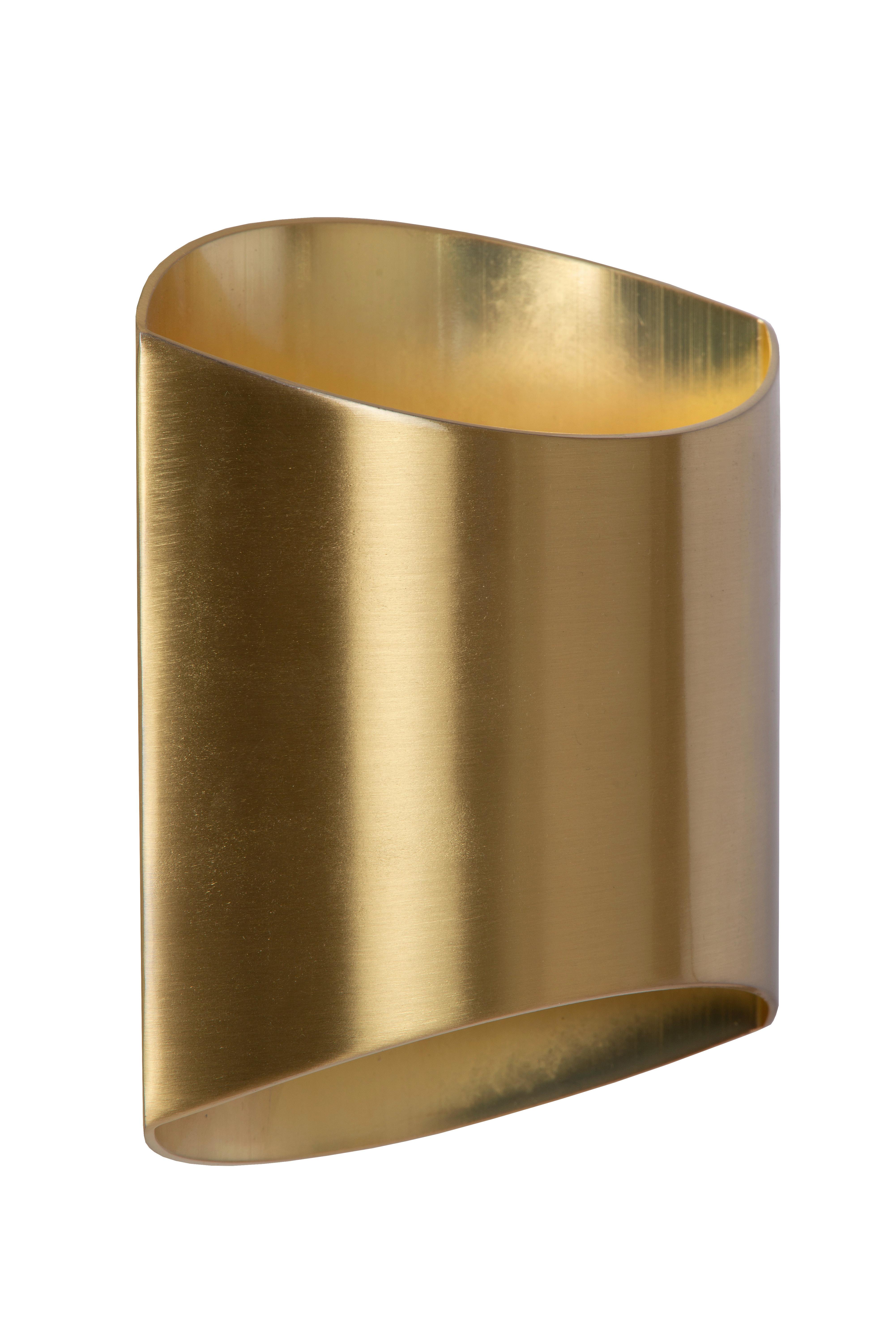 Led-wandleuchte 09240/01/02 Diletta - Messingfarben, Konventionell, Metall (22.5/16/8.5cm) - Lucide