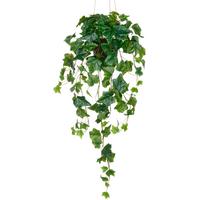 Kunstpflanze Englischer Efeuhänger Grün ca. 75cm - Schwarz/Grün, Basics, Kunststoff (75cm) - P & B