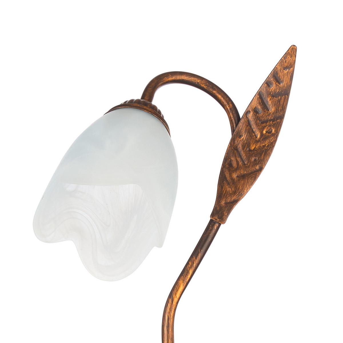 Deckenleuchte Sonia Bronzefarben max. 6 Watt - Bronzefarben, KONVENTIONELL, Glas/Metall (55/40/18cm)