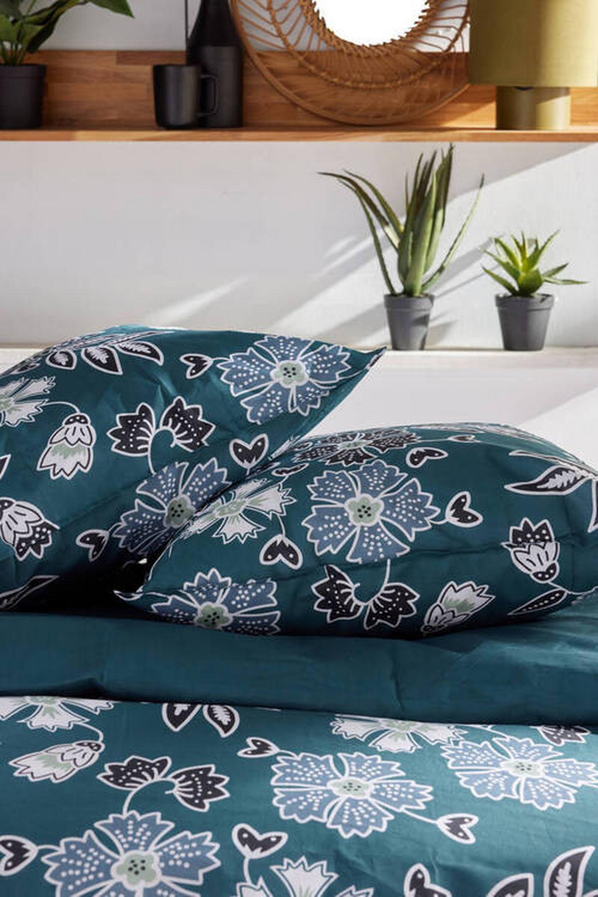 Ágyneműhuzat-garnitúra 3 Részes Sunshine Green - zöld, Modern, textil (140/200cm)
