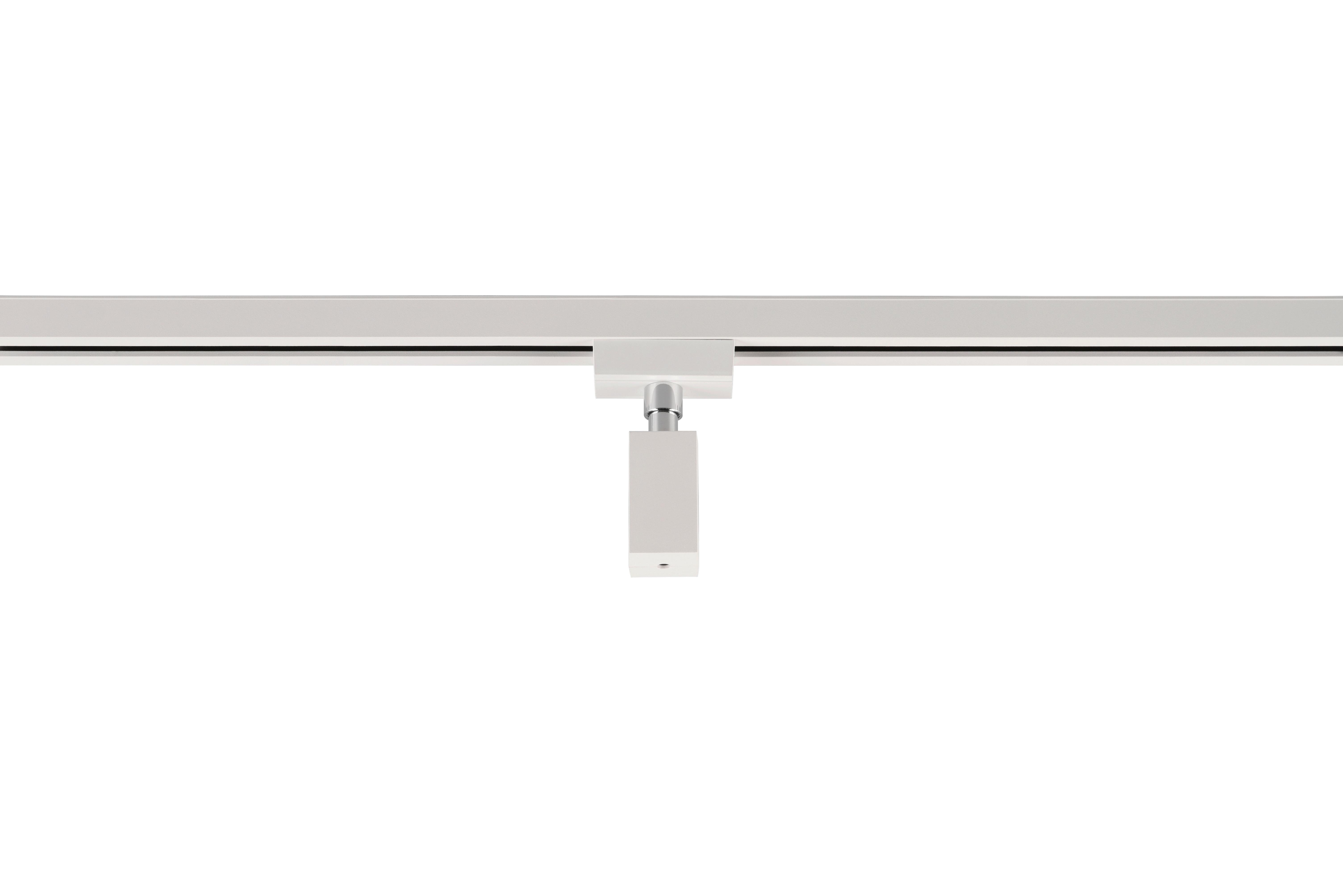 Schienensystem-Adapter Duoline in Weiß max. 60 Watt - Weiß, Basics, Kunststoff (6/3/10cm) - Trio Leuchten